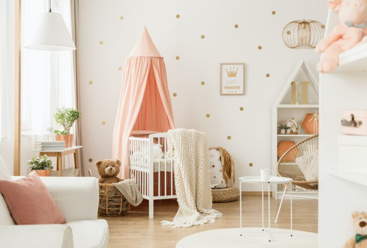 Nursery room with dots