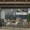 Old veranda with kitchen in rustic style