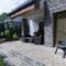Patio with chairs and table
