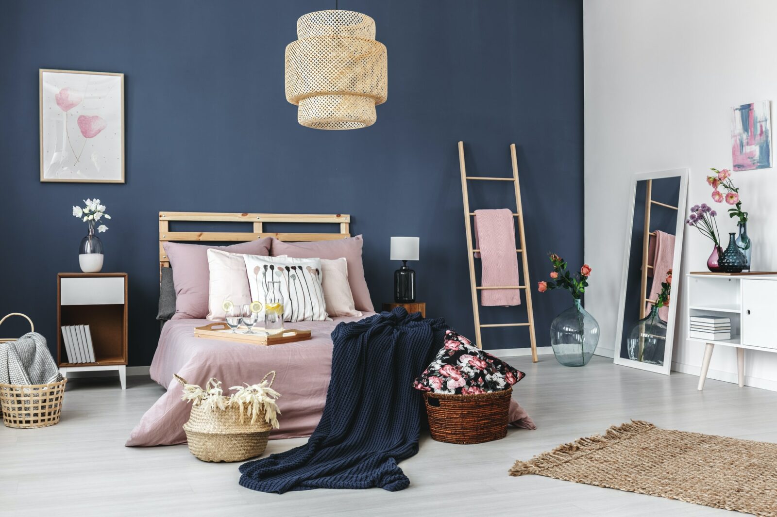 Rug on the floor