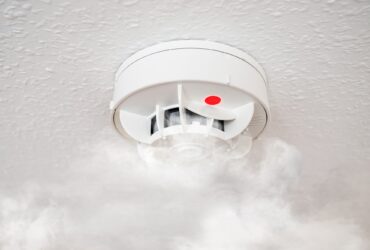 smoke detector or household fire alarm at home