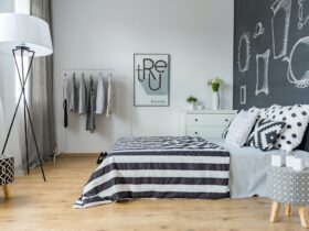Bright minimalist bedroom