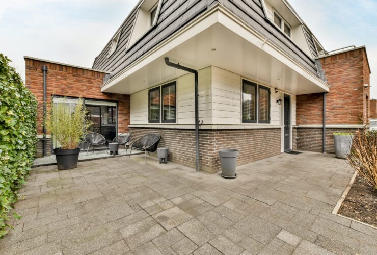 Entrance to a small private house