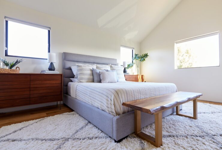 Interior Shot Of Stylish Modern Bedroom In Empty House