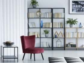 Library living room interior