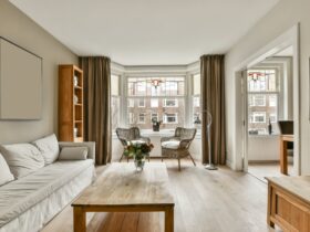 Living room with Scandinavian style interior