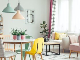 Pastel apartment interior
