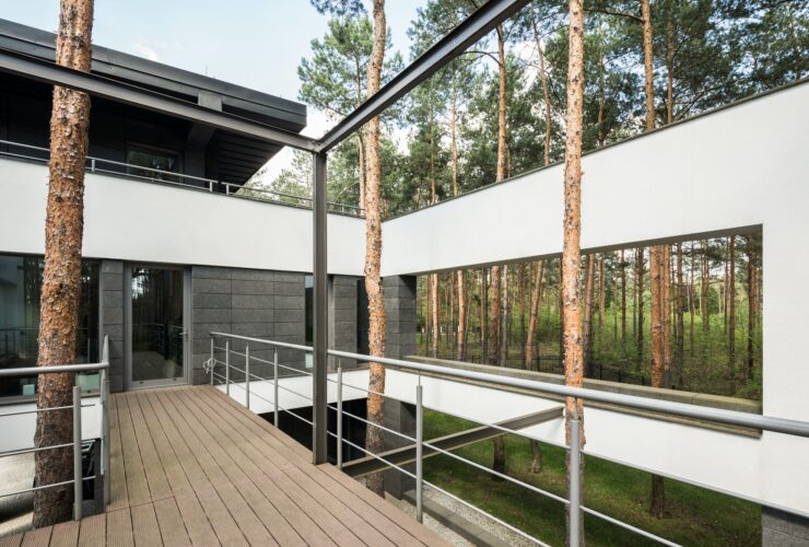 Steel in the middle of a forest