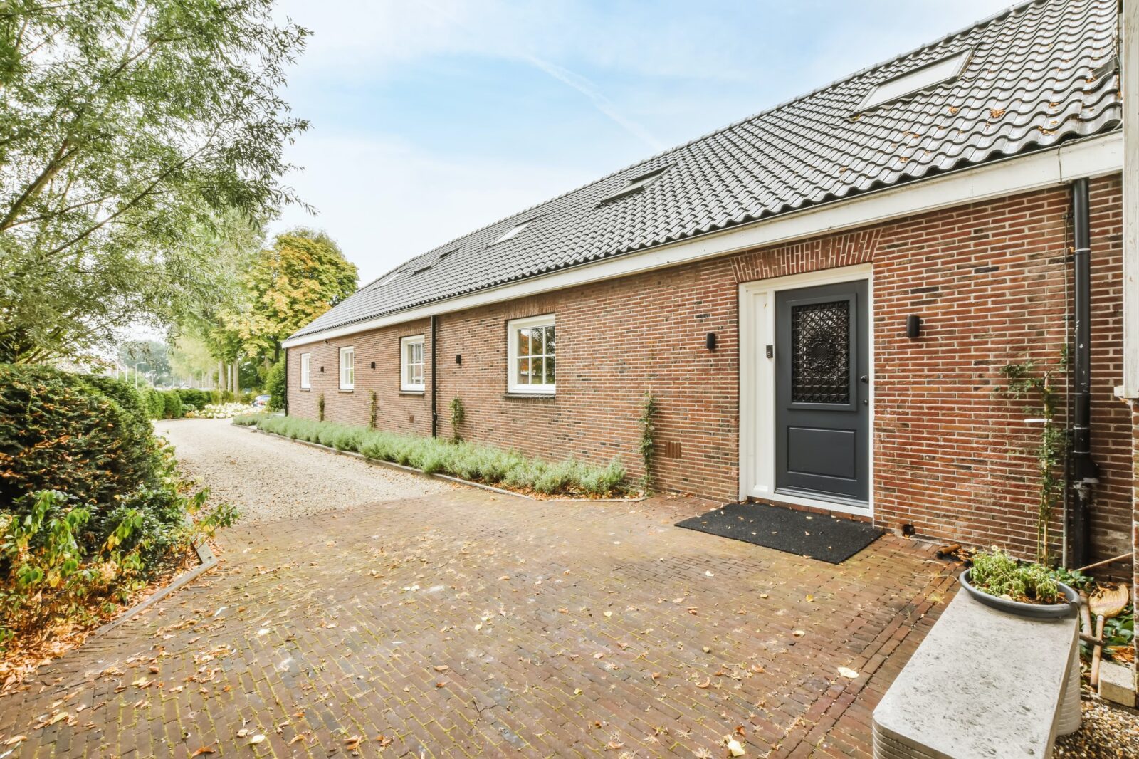 View of an on-storey brick house