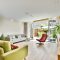 An open space with a small living room