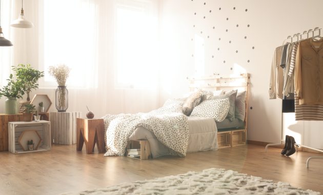Bedroom with dots