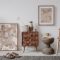 Elegant comosition of masculine room decor