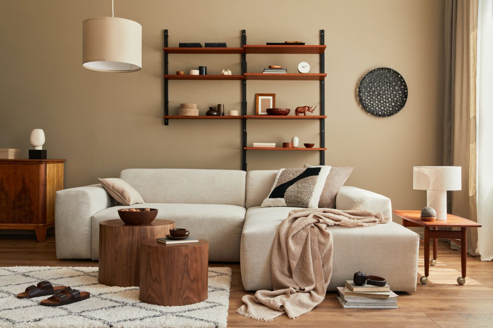 Modern interior of living room