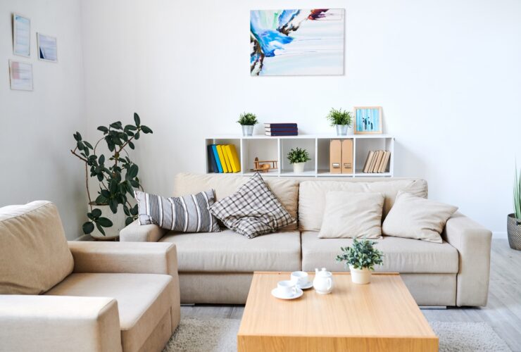 Modern interior of living room