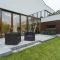 Modern mansion with patio