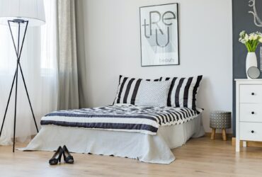 Woman's stylish bedroom