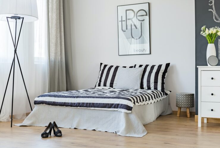 Woman's stylish bedroom