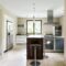 Bright open kitchen with refrigerator
