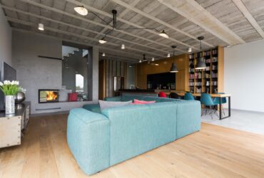 Contemporary room in modern house