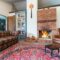 Elegant rustic living room with sofa,
