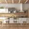 Modern white and wooden kitchen