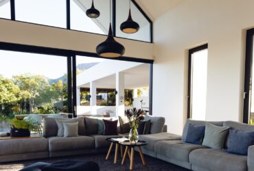 View of living room interior of a modern house