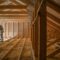 Attic Wooden Roof Construction Covering the House