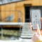 Controlling home security from a mobile device