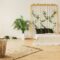 Eco bedroom with rope wall