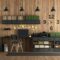 Home office in rustic style
