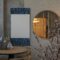 3D illustration mockup frame in japanese style room