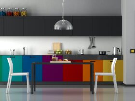 Colorful modern kitchen