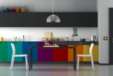 Colorful modern kitchen