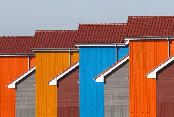 Detail of Colorful Houses