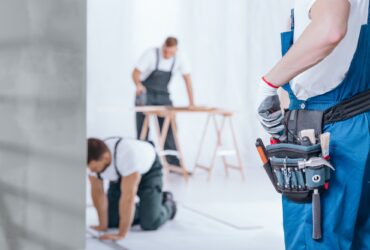Handyman with tool belt