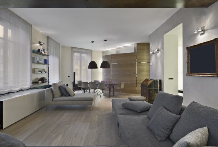 Interiors of a Modern Living Room