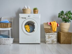 laundry room with a washing machine
