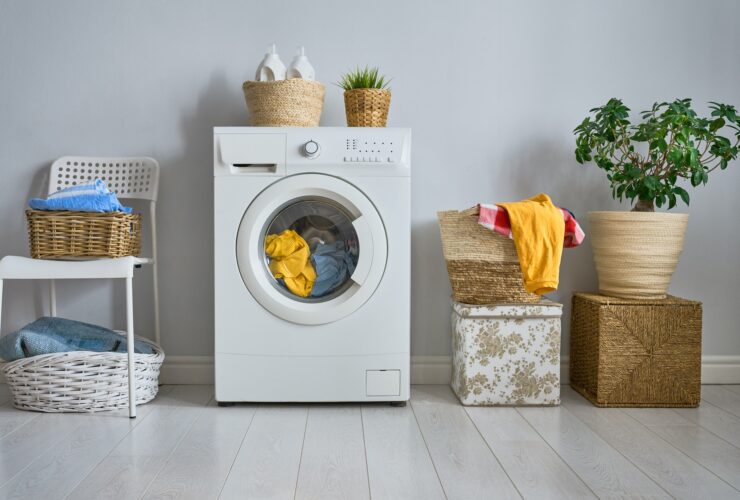 laundry room with a washing machine