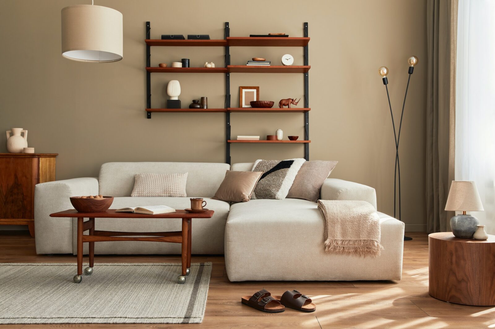 Modern interior of living room