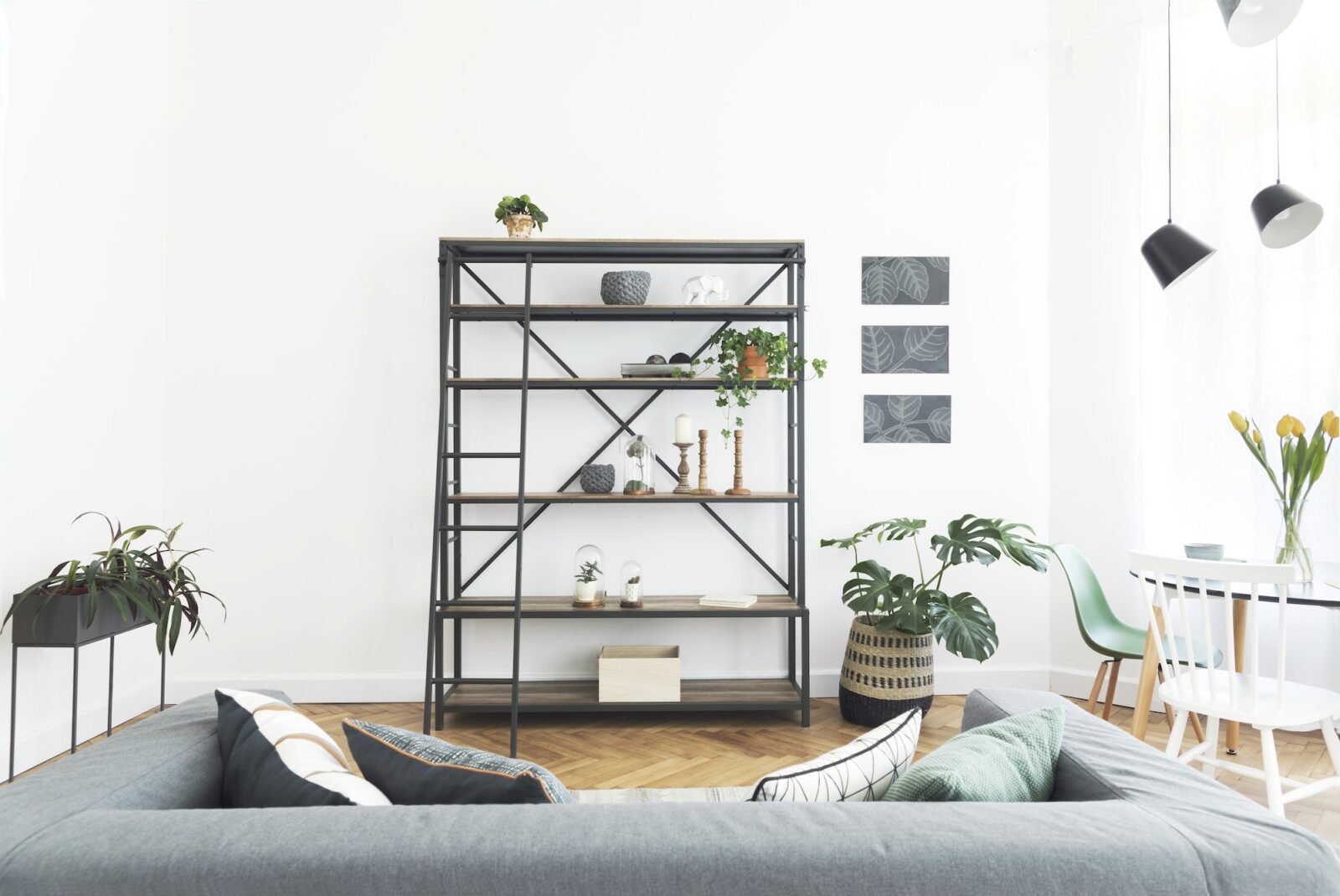 Modern interior of living room