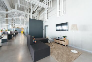 Modern open space office interior