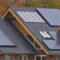 Solar panels on house
