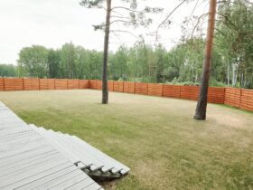 Spacious backyard