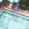 Swimming pool in summer time