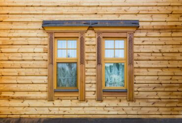 Windows of the wooden house