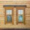 Windows of the wooden house