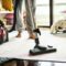 Woman do house cleaning