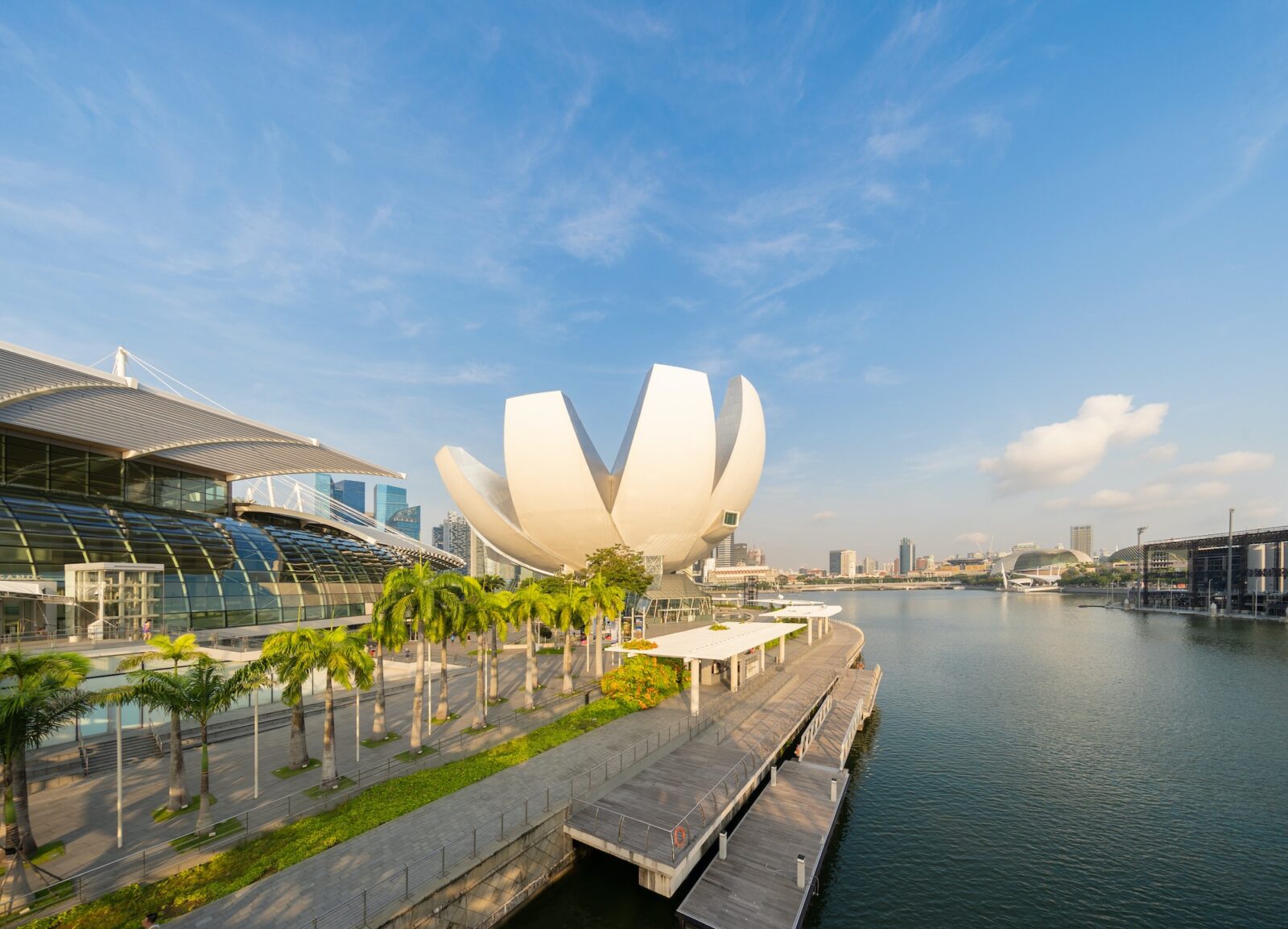Marina Bay area in Singapore city.