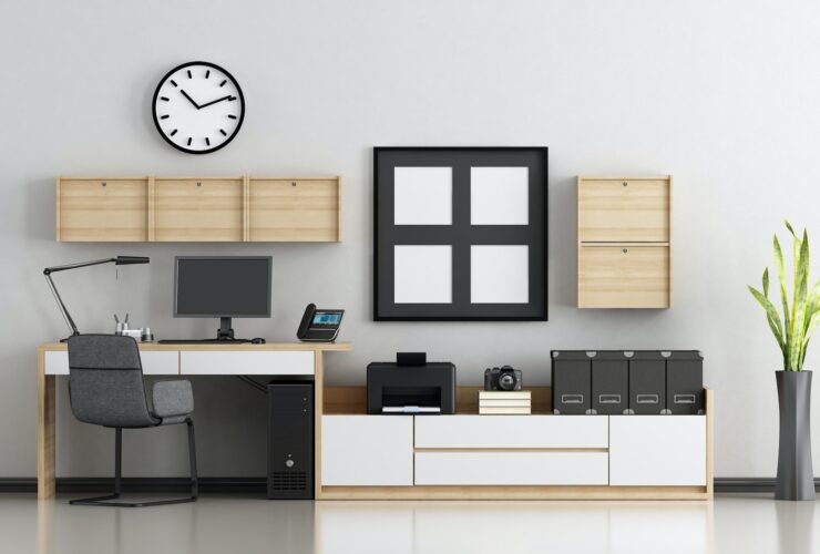 Minimalist home workplace