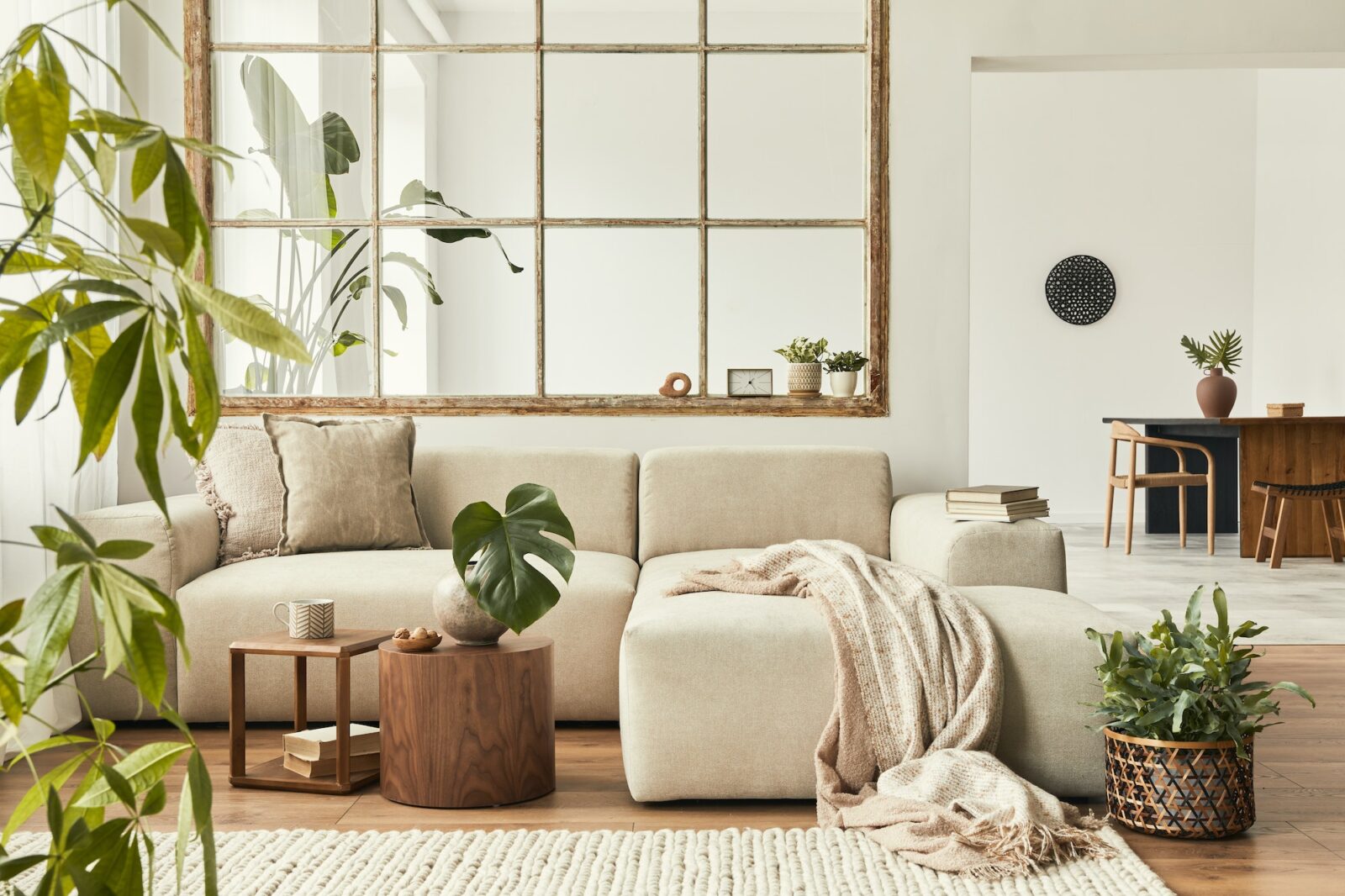 Modern interior of open space